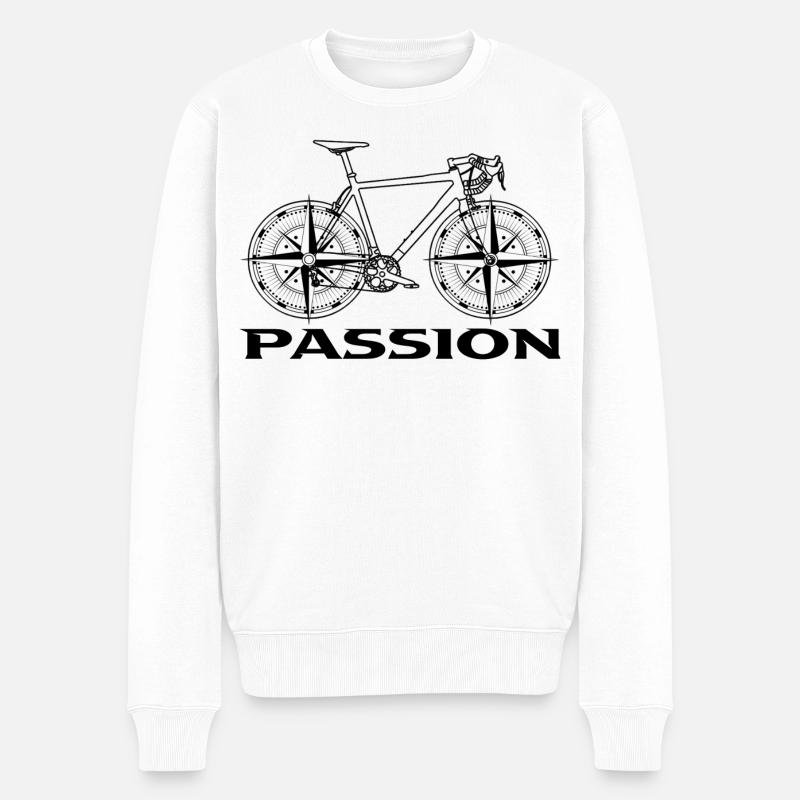 Bike - Männer Premium Bio Pullover - Weiß