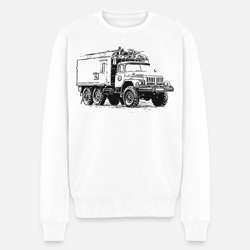 ZIL 131 KO - Pull Premium bio Homme - blanc