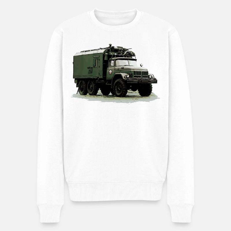 ZIL 131 KO - Männer Premium Bio Pullover - Weiß