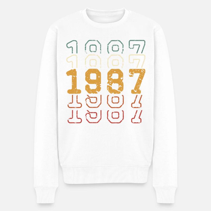 1987 - Pull Premium bio Homme - blanc