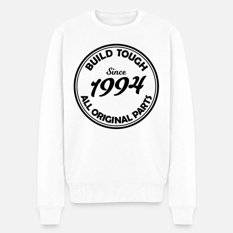 Geboren in 1994 - Männer Premium Bio Pullover - Weiß