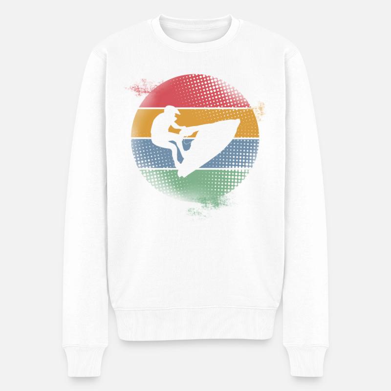Jet ski - Pull Premium bio Homme - blanc