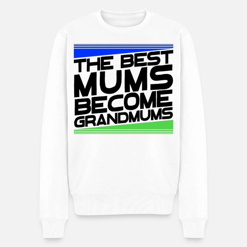 Cool Grand-mère Déclaration Grand-mère Félicitations - Pull Premium bio Homme - blanc
