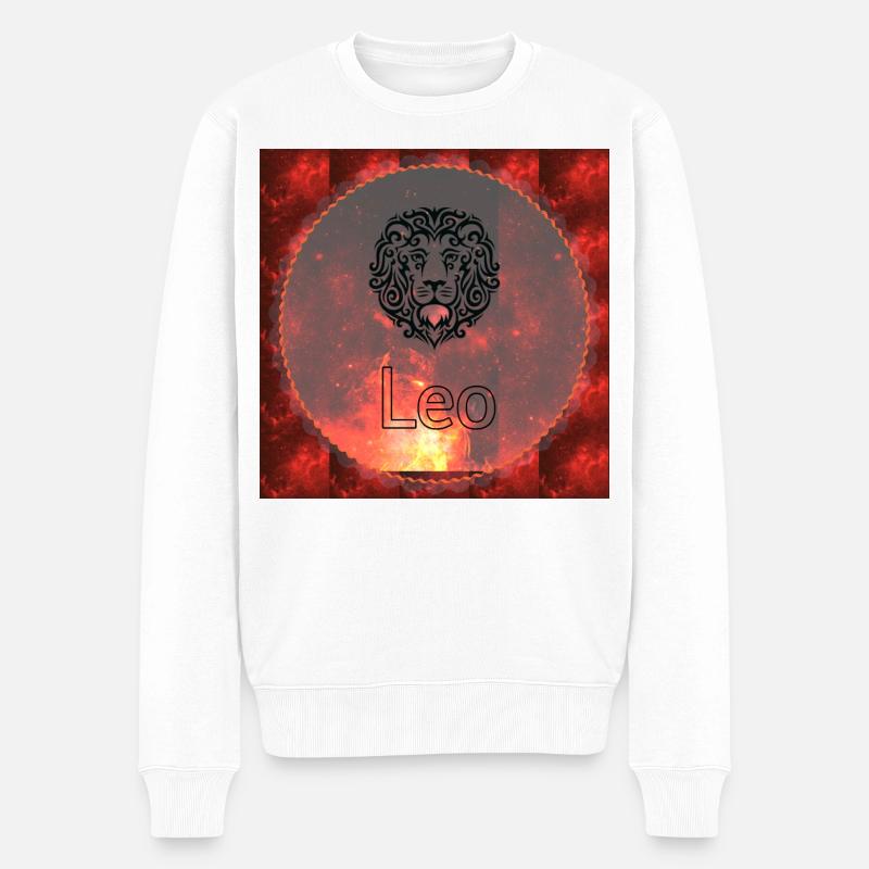 Lion - Pull Premium bio Homme - blanc