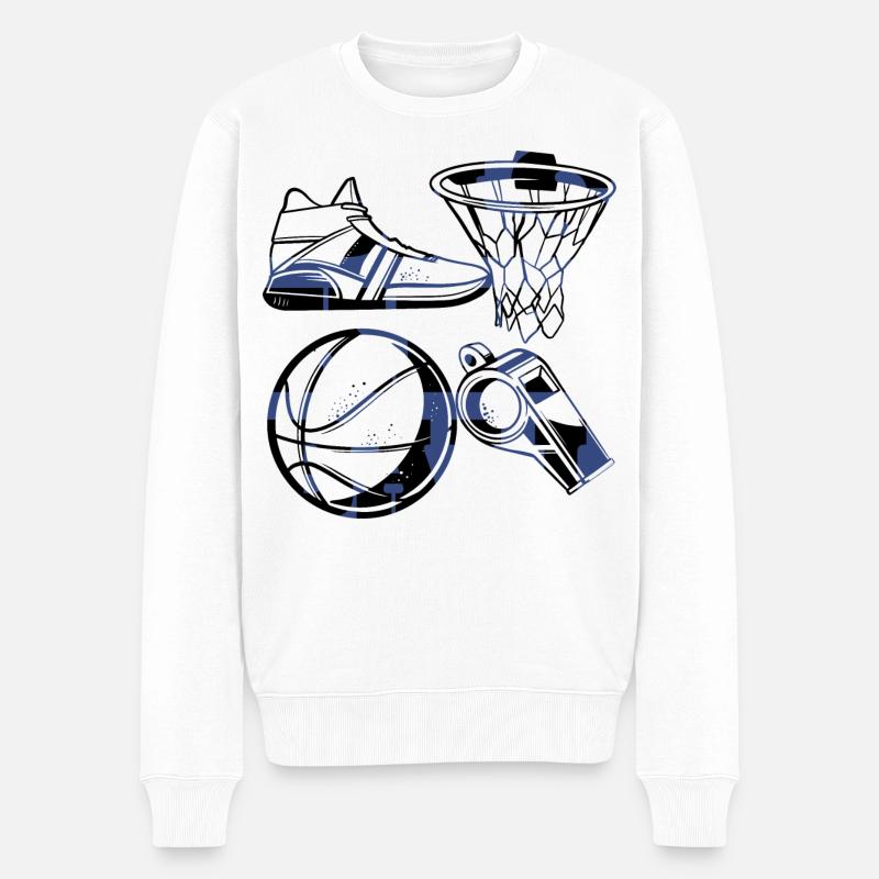 Basketteur - Pull Premium bio Homme - blanc