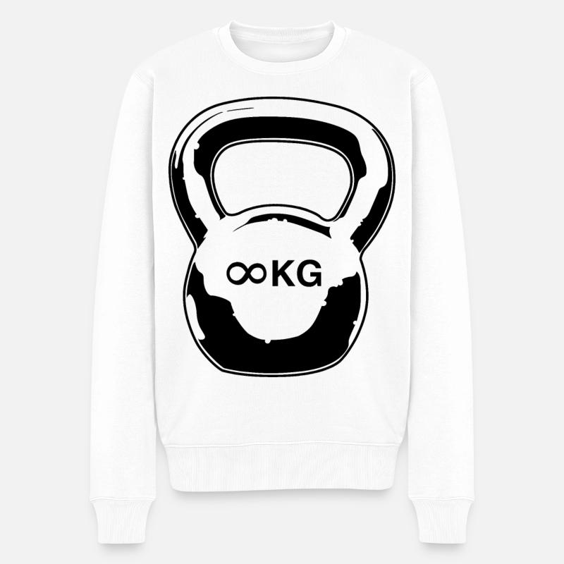 Poids rond - Pull Premium bio Homme - blanc