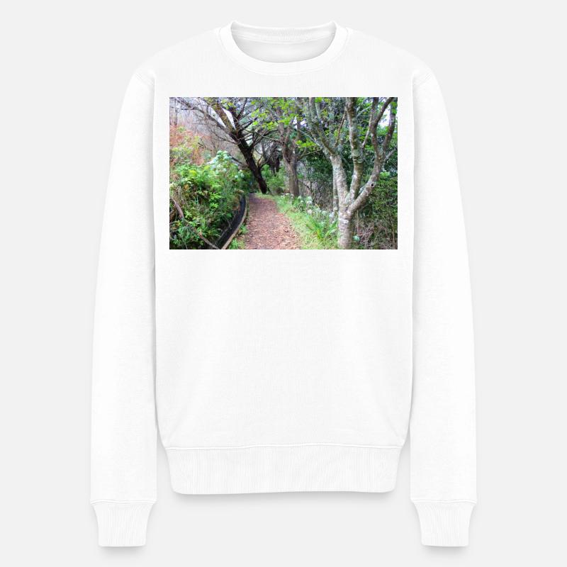Madeira Portugal Poster - Männer Premium Bio Pullover - Weiß
