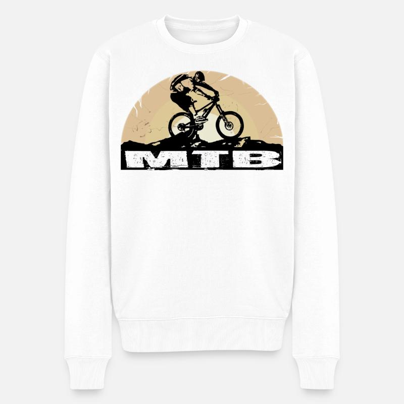 Vélo VTT - Pull Premium bio Homme - blanc