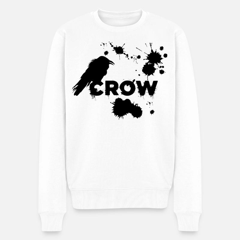 Le corbeau noir - Pull Premium bio Homme - blanc