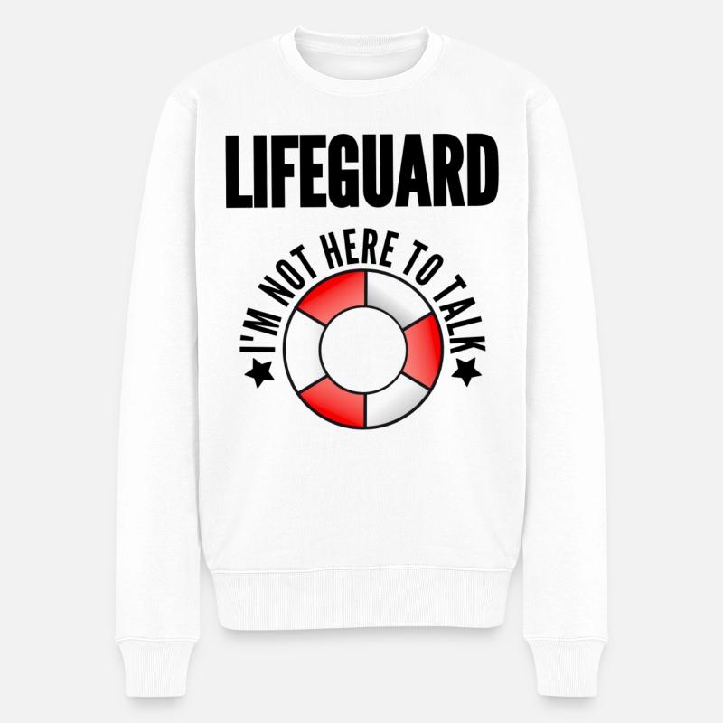 LIFEGUARD - Rettungsschwimmer - Männer Premium Bio Pullover - Weiß