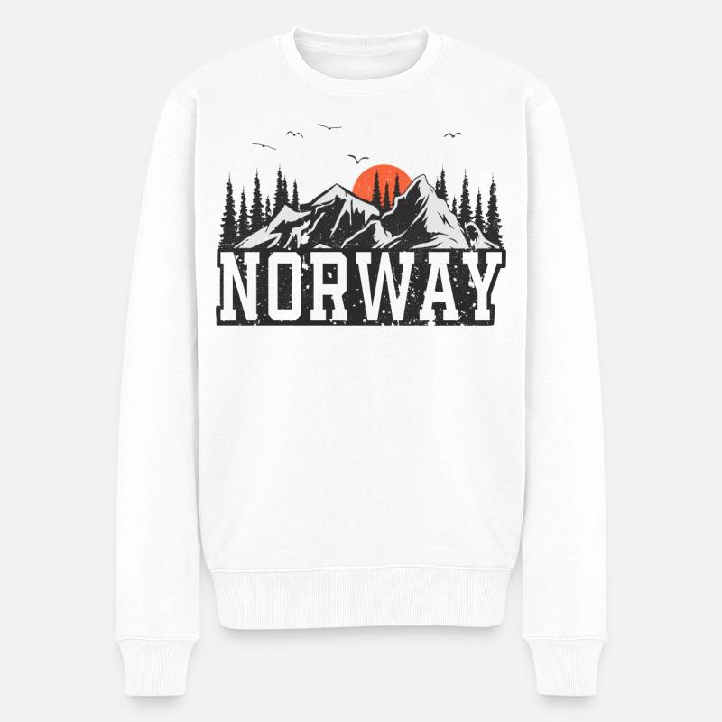 Norvège - Pull Premium bio Homme - blanc