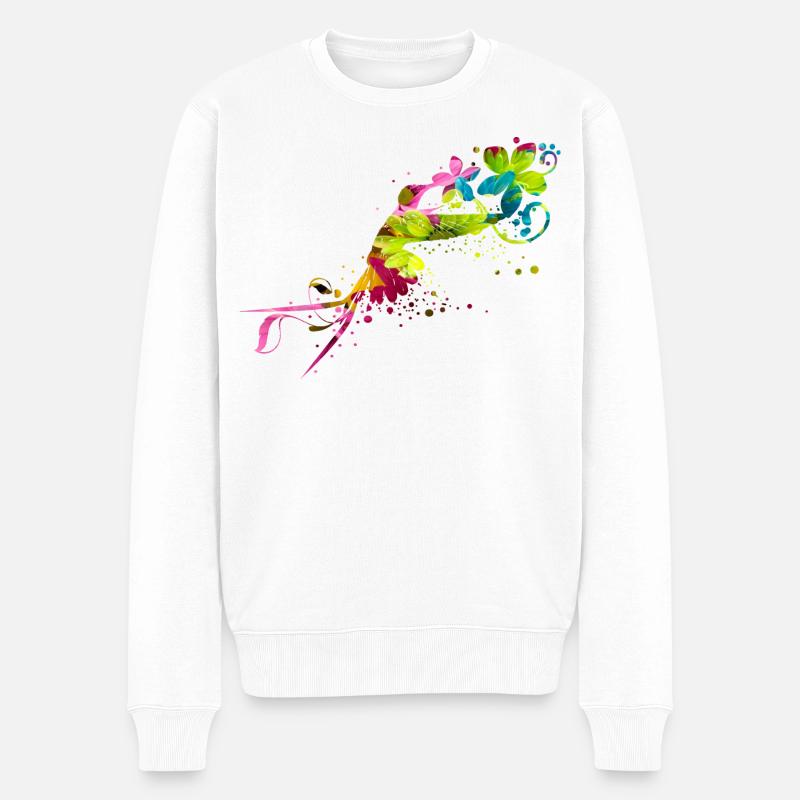 Colobri - Männer Premium Bio Pullover - Weiß
