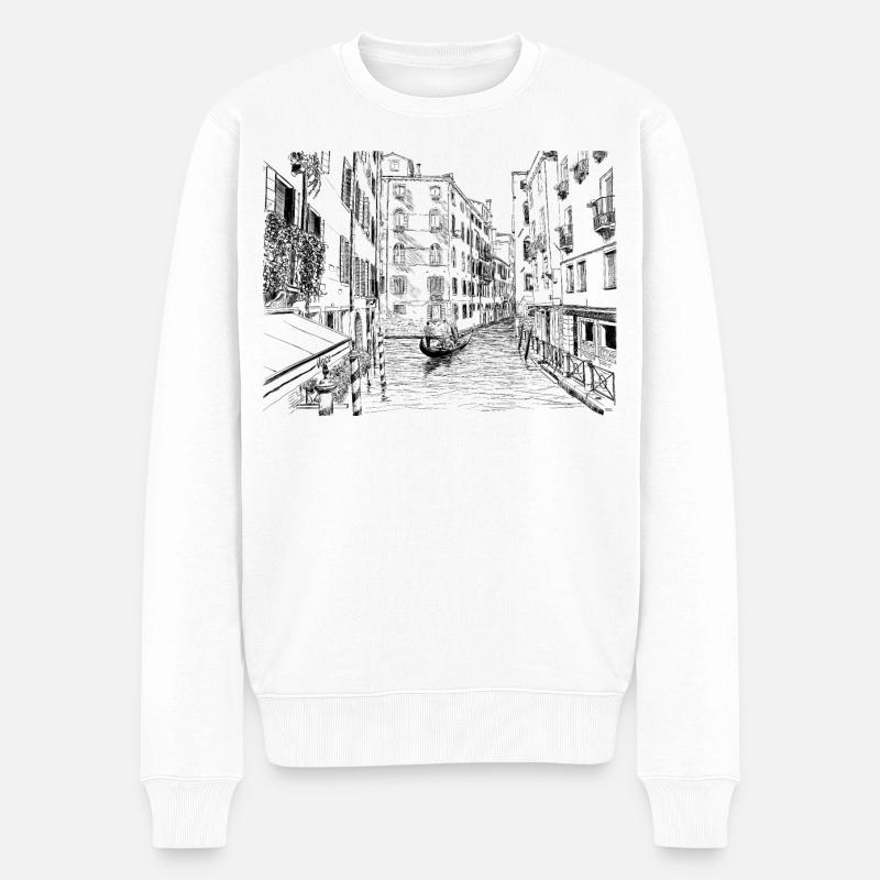 Venise - Pull Premium bio Homme - blanc