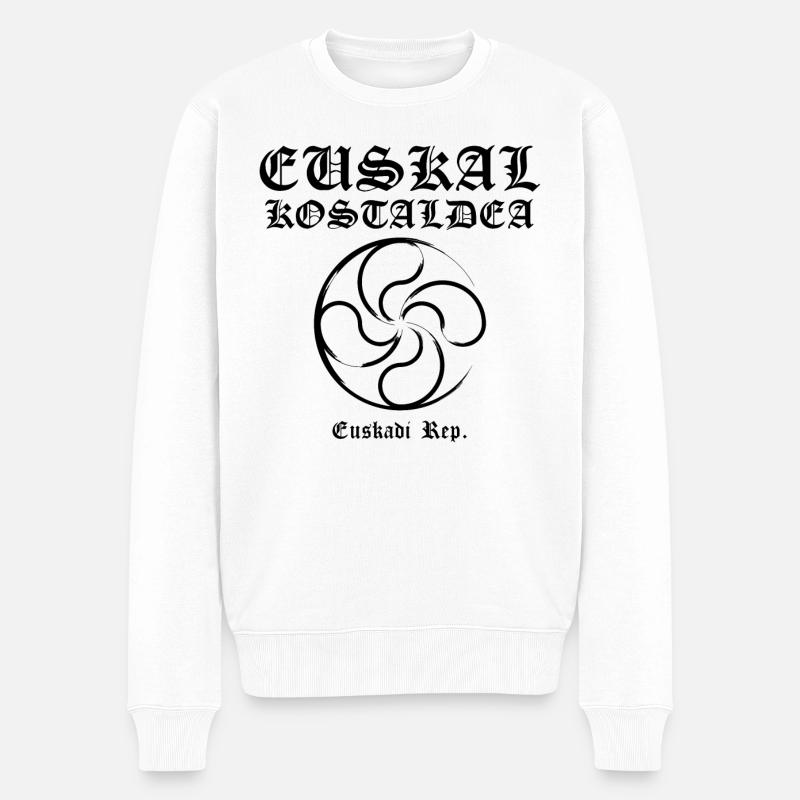 Croix Basque - Pull Premium bio Homme - blanc