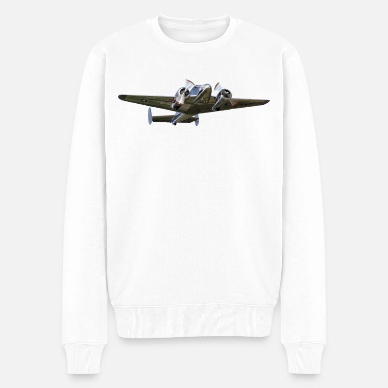 Beechcraft 18 - Pull Premium bio Homme - blanc
