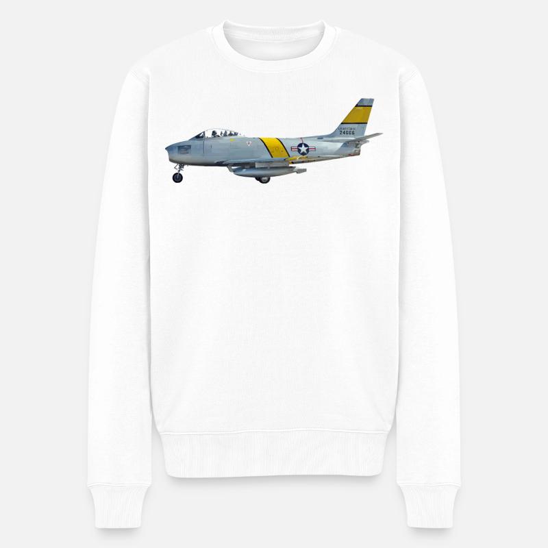 F-86 Sabre - Pull Premium bio Homme - blanc