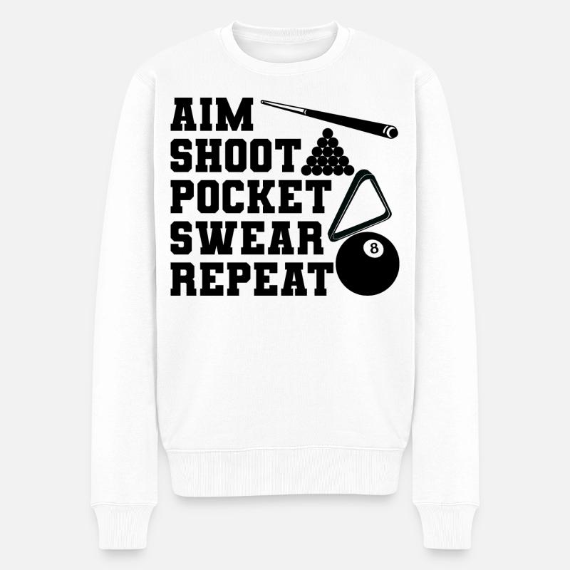 Viser Shoot Sink Répéter - Pull Premium bio Homme - blanc