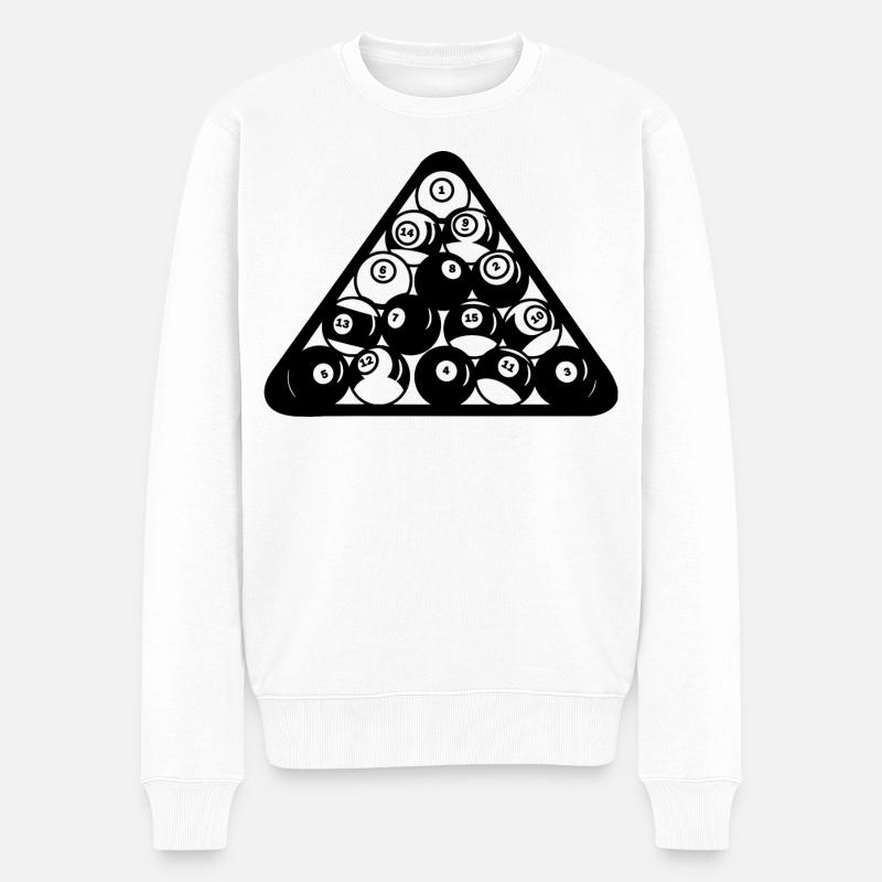 Triangle de billard - Pull Premium bio Homme - blanc