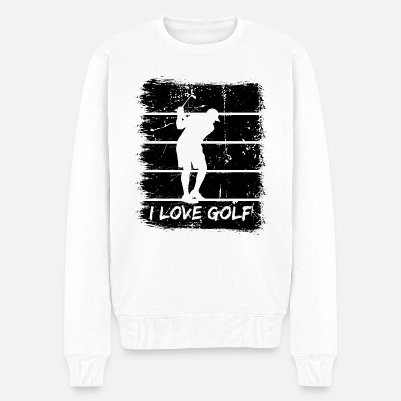 Amateurs de golf - Pull Premium bio Homme - blanc