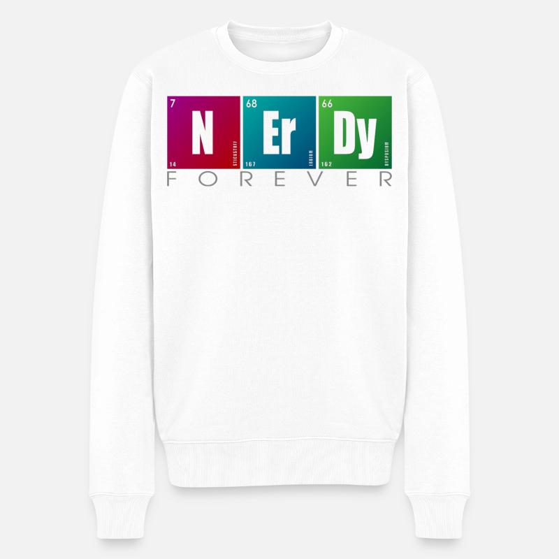 NERDY forever - NERDY Elements - Pull Premium bio Homme - blanc