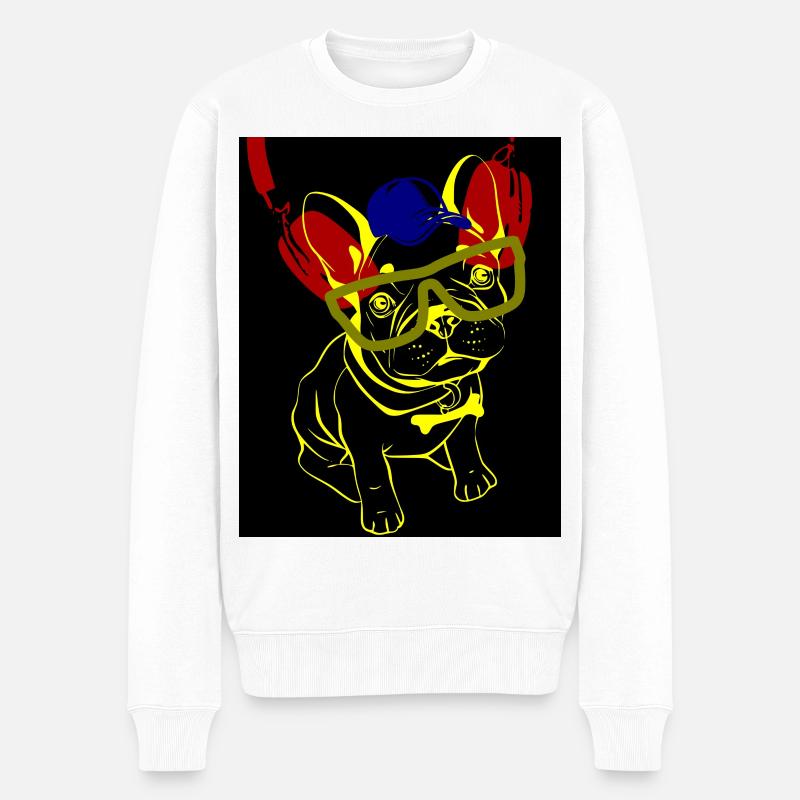 bulldog - Pull Premium bio Homme - blanc