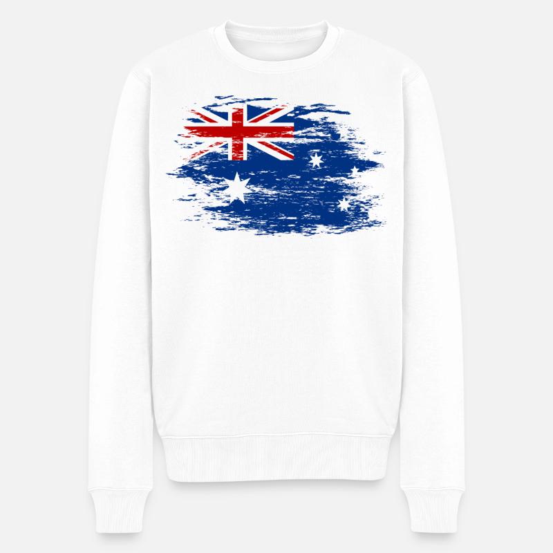 Australie utilisé - Pull Premium bio Homme - blanc