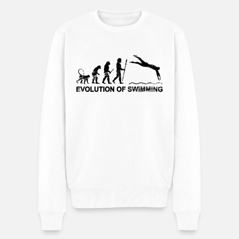 Float Evolution - Men's Premium Organic Jumper - white