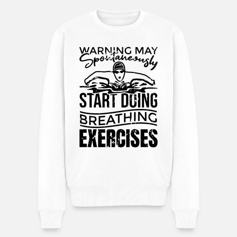 Nageurs de compétition - Pull Premium bio Homme - blanc