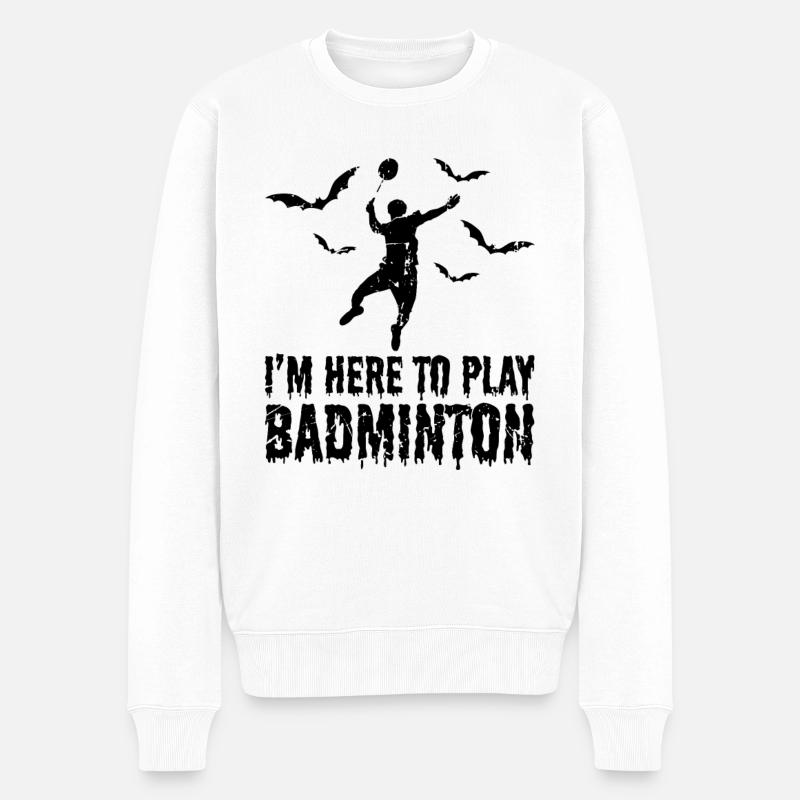 Batminton - Pull Premium bio Homme - blanc