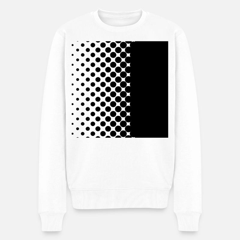 Black points - Männer Premium Bio Pullover - Weiß