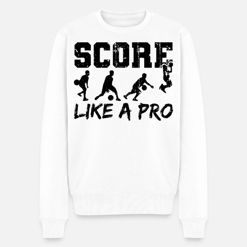 Basketteur - Pull Premium bio Homme - blanc