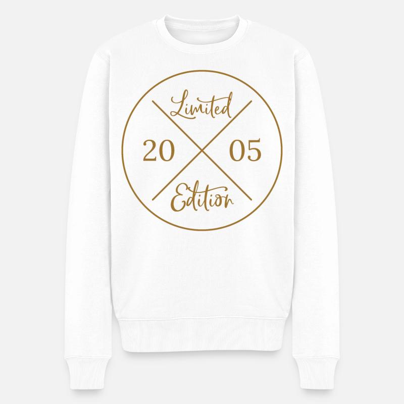 limited edition 2005 - Männer Premium Bio Pullover - Weiß