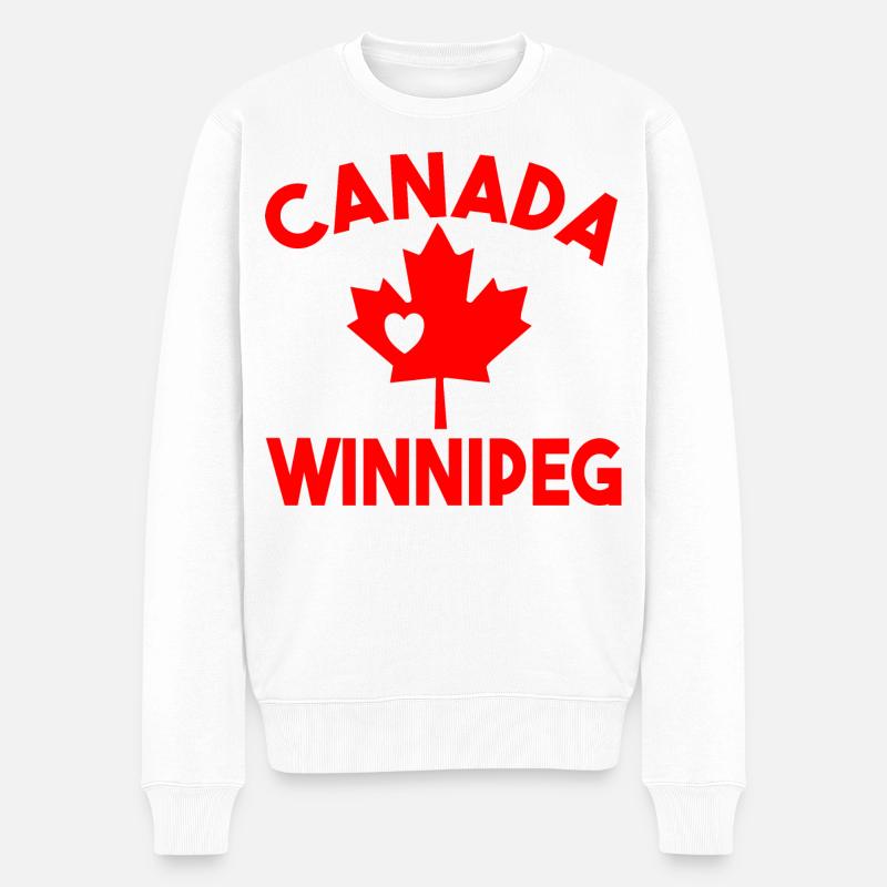 Canada Winnipeg Manitoba - Pull Premium bio Homme - blanc