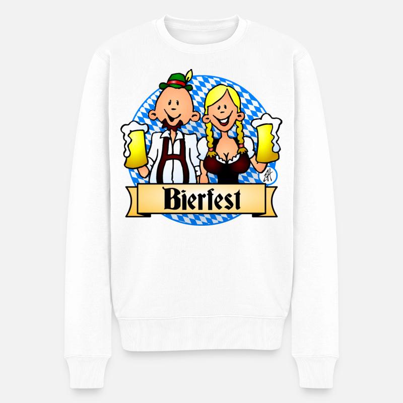 Conception de célébration du Bierfest - Pull Premium bio Homme - blanc