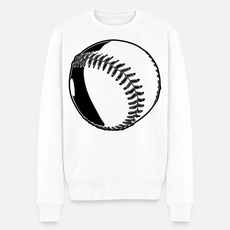 Balle de baseball - Pull Premium bio Homme - blanc