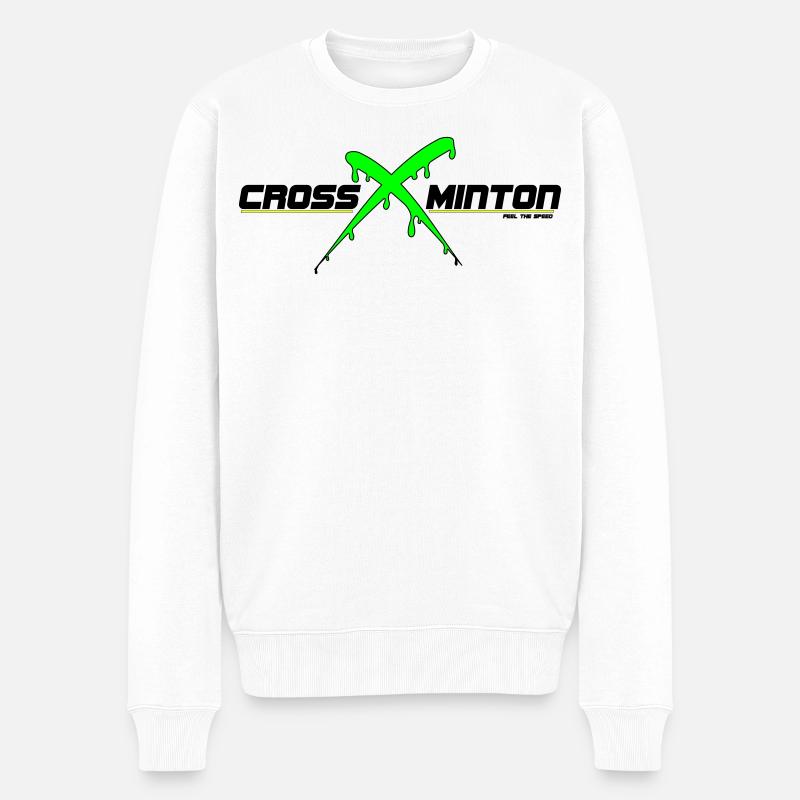 Crossminton - Pull Premium bio Homme - blanc