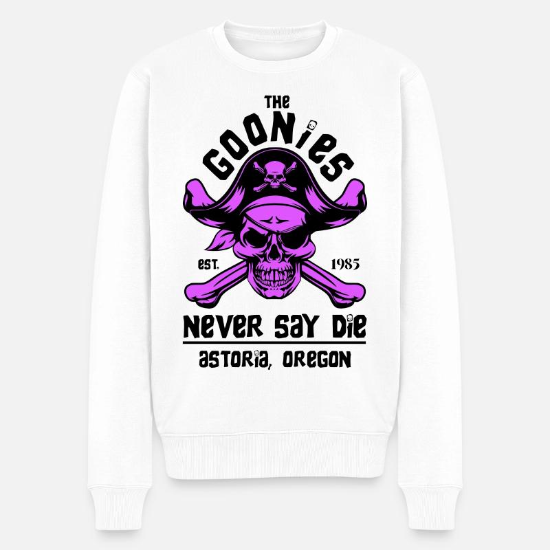 DIE GOONIES 2 - Männer Premium Bio Pullover - Weiß