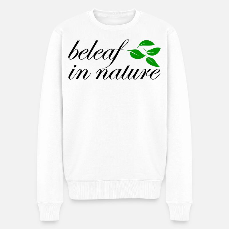 Beleaf dans la nature - Pull Premium bio Homme - blanc