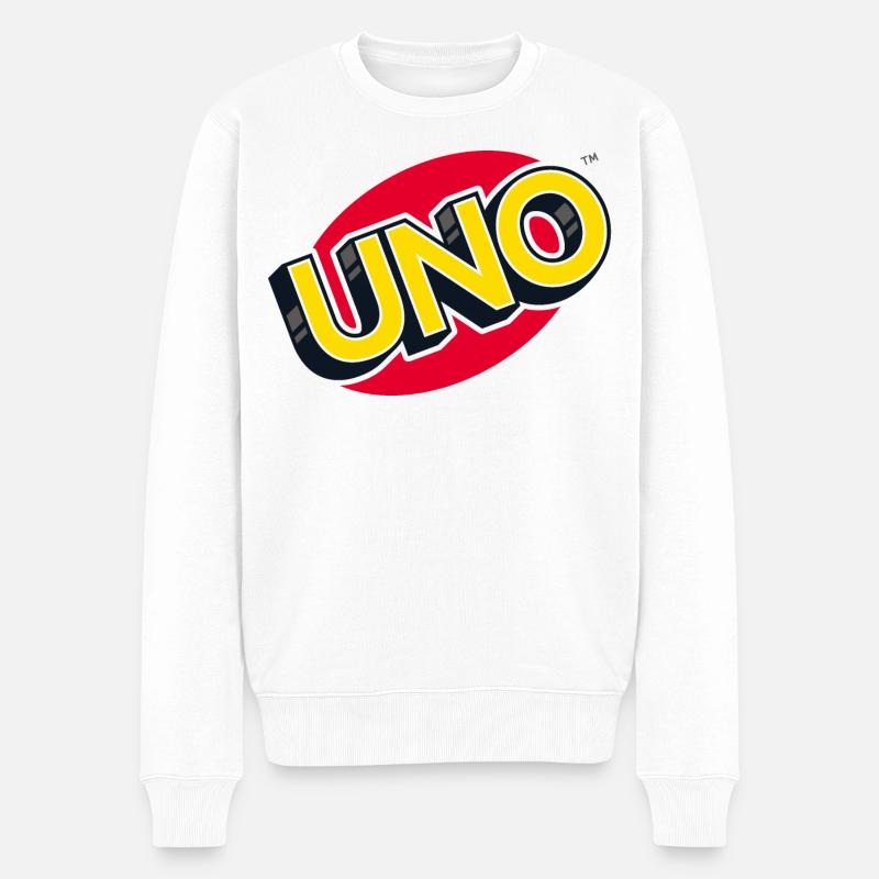 UNO Logo Classique - Pull Premium bio Homme - blanc