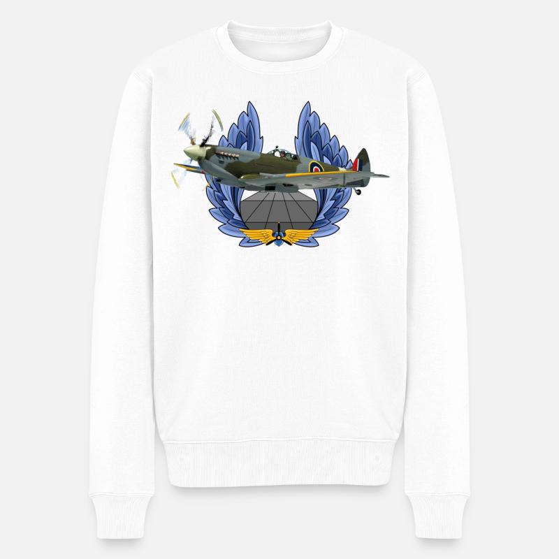 Spitfire - Männer Premium Bio Pullover - Weiß