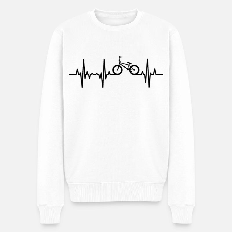 BMX EKG - Männer Premium Bio Pullover - Weiß