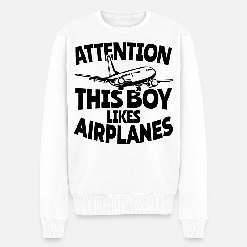 Garçon d’avion - Pull Premium bio Homme - blanc