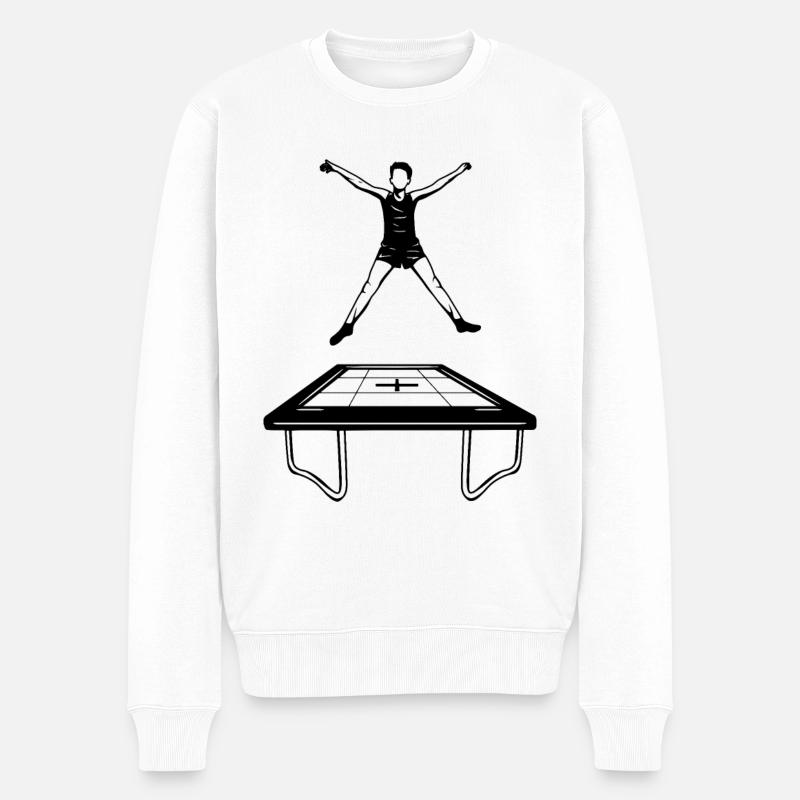 Garçon trampoline - Pull Premium bio Homme - blanc
