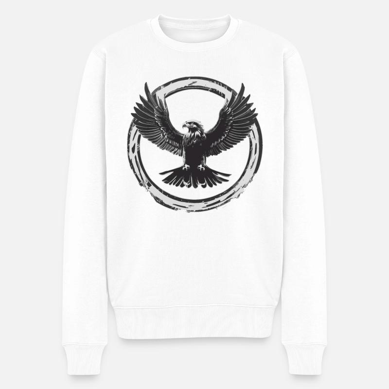 Aigle fort - Pull Premium bio Homme - blanc