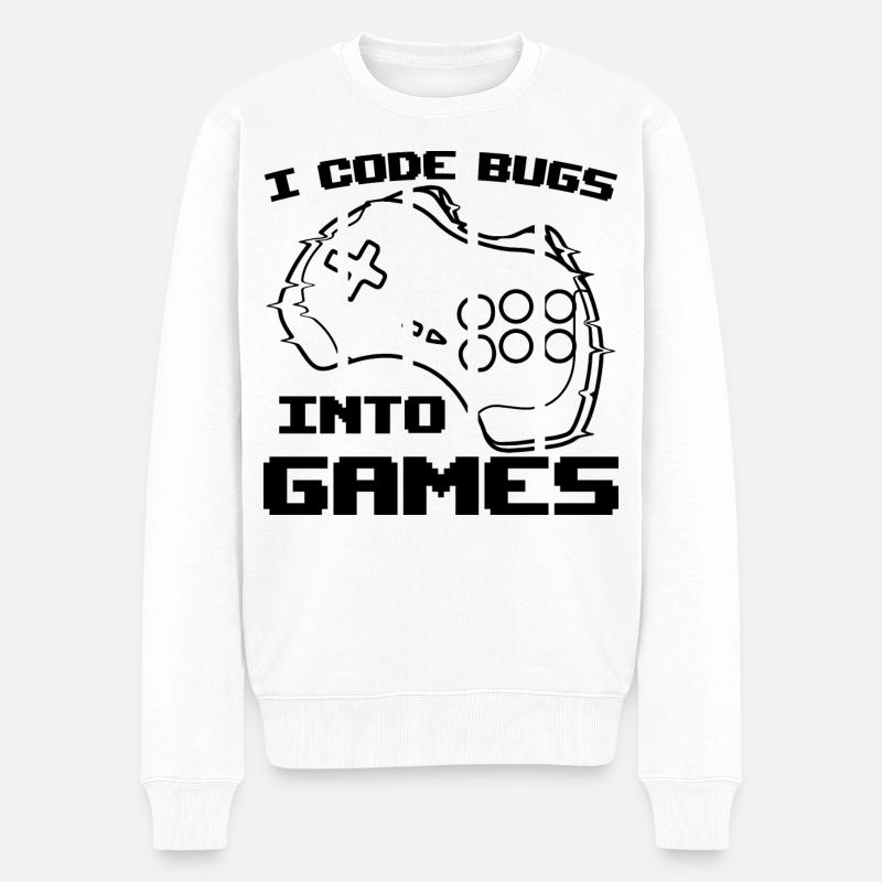Programmeur de jeux vidéo - Pull Premium bio Homme - blanc