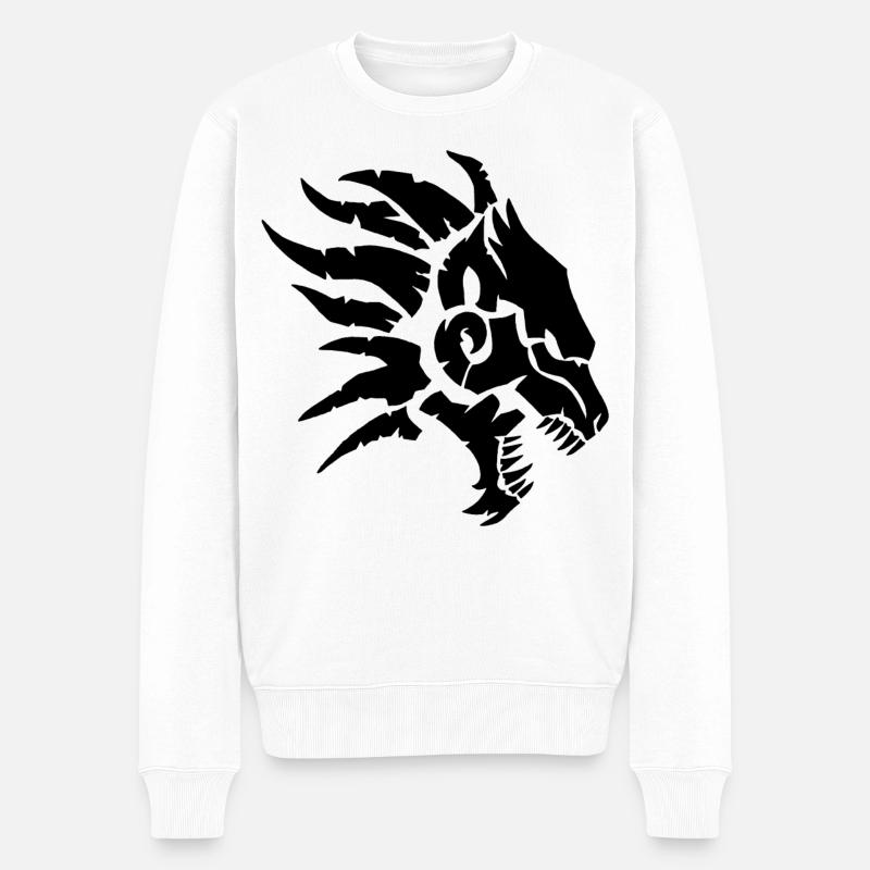 La bête infernale (noir) - Pull Premium bio Homme - blanc