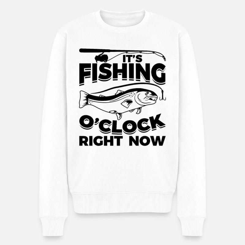 C’est l’heure de la pêche - Pull Premium bio Homme - blanc