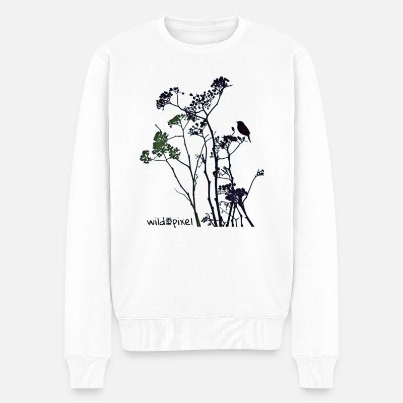 Sei Natur - Männer Premium Bio Pullover - Weiß