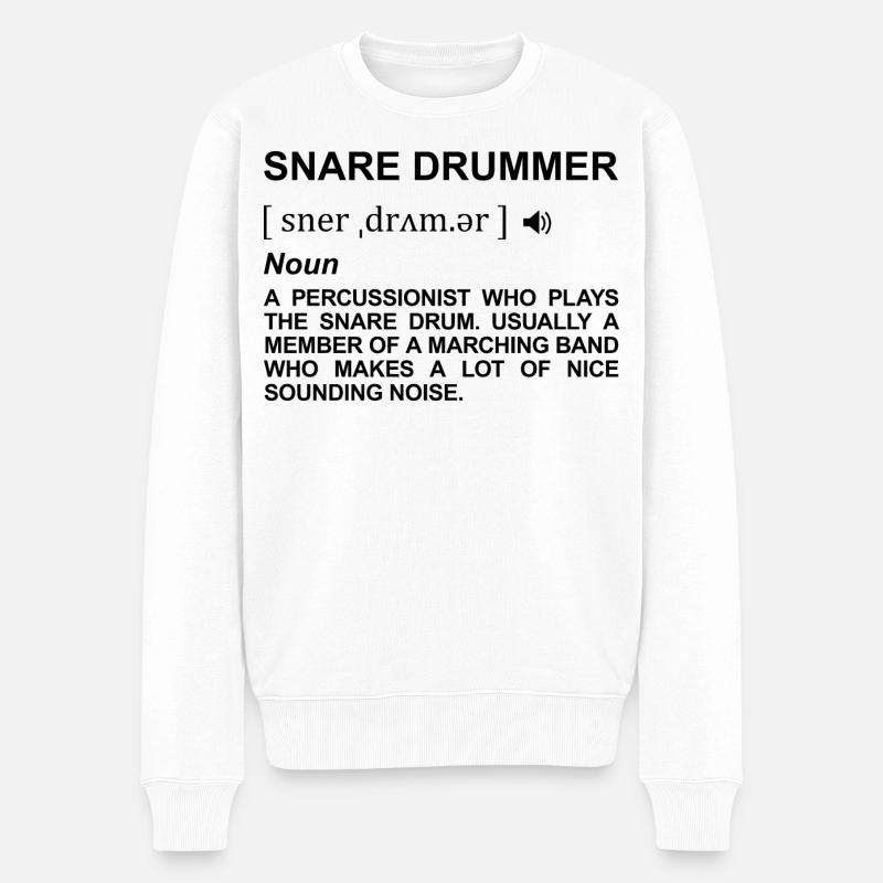 Dictionnaire du batteur - Pull Premium bio Homme - blanc