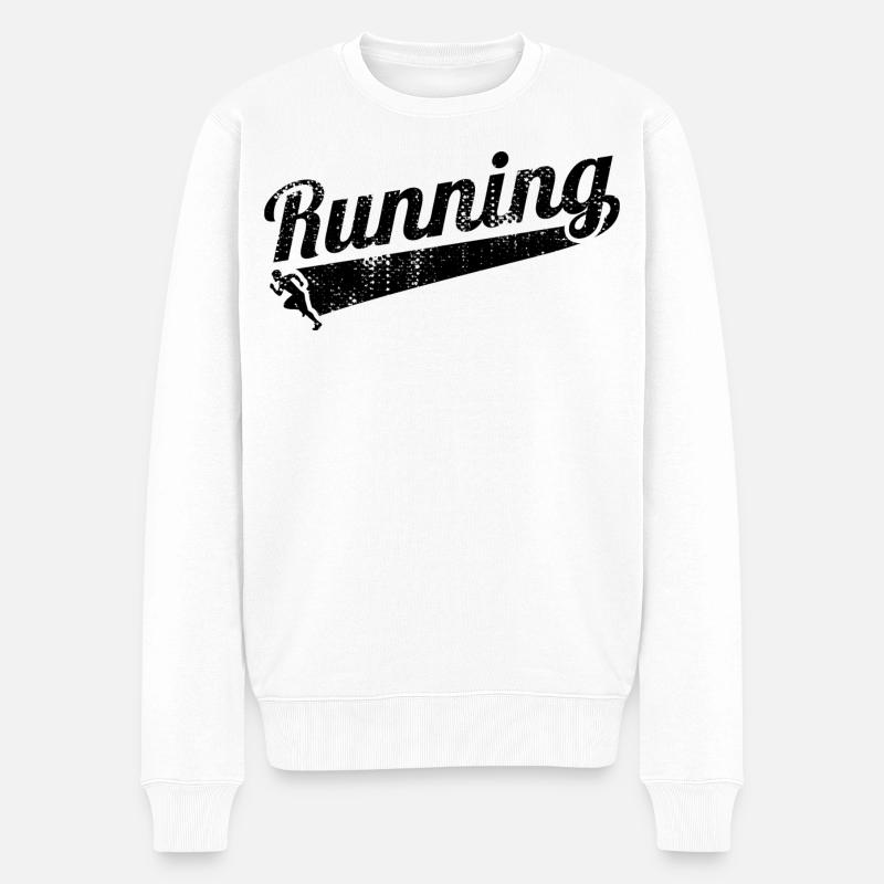 Laufen - Männer Premium Bio Pullover - Weiß